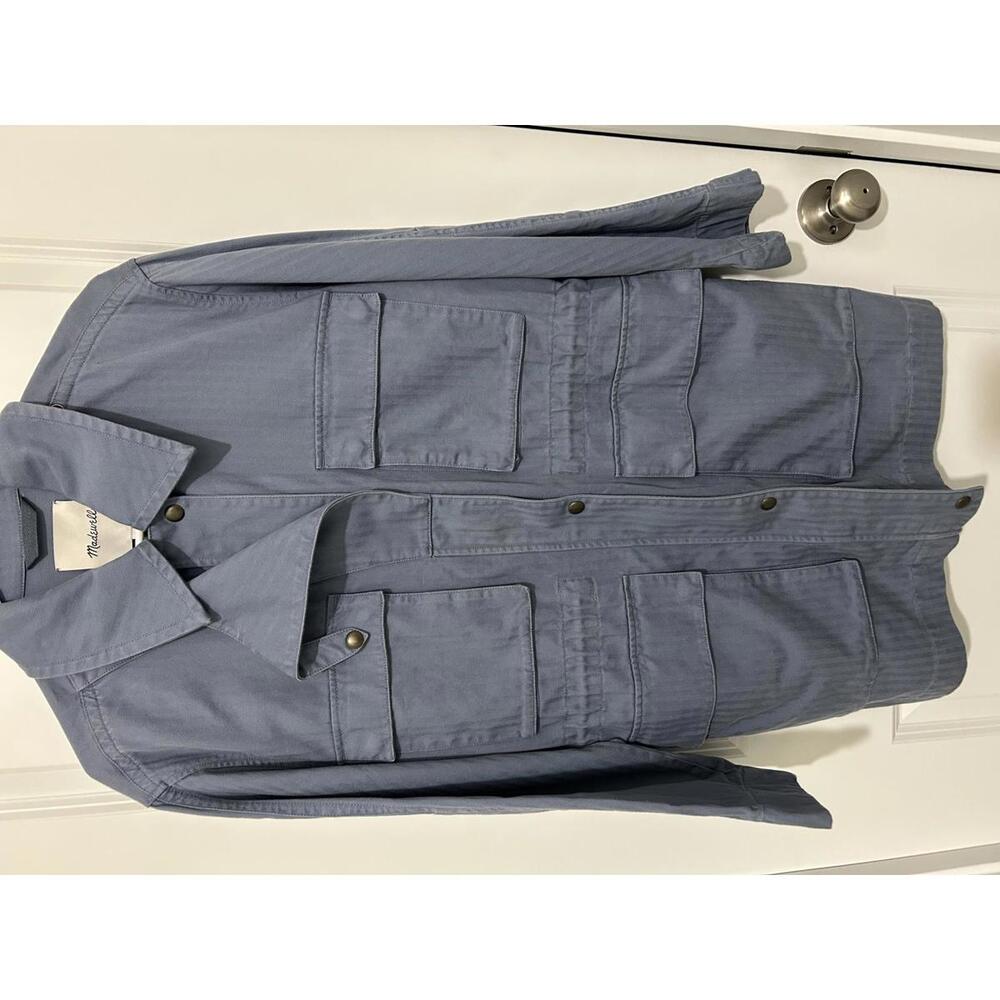 Madewell Women's Utility Jacket in Blue, Size S